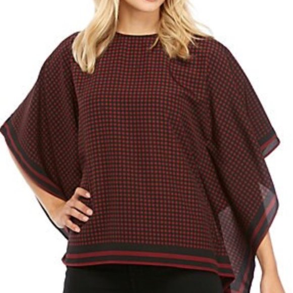 NWT MICHAEL KORS Poncho Blouse - Picture 2 of 5